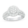 Thumbnail Image 0 of 1 CT. T.W. Baguette and Round Diamond Frame Ring in 10K White Gold