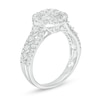 1 CT. T.W. Baguette and Round Diamond Frame Ring in 10K White Gold