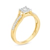 Thumbnail Image 2 of 1/4 CT. T.W. Diamond Frame Split Shank Ring in 10K Gold