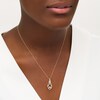 Thumbnail Image 2 of 1/4 CT. T.W. Diamond Twist Flame Pendant in 10K Gold