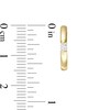 Thumbnail Image 3 of 1/10 CT. T.W. Diamond Solitaire Hoop Earrings in 10K Gold