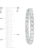 Thumbnail Image 3 of 1/2 CT. T.W. Diamond Inside-Out Hoop Earrings in Sterling Silver