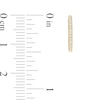 Thumbnail Image 3 of 1/10 CT. T.W. Diamond Line Huggie Hoop Earrings in 10K Gold