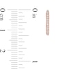 Thumbnail Image 3 of 1/10 CT. T.W. Diamond Huggie Hoop Earrings in 10K Rose Gold
