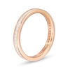 Thumbnail Image 2 of 1/2 CT. T.W. Princess-Cut Diamond Channel-Set Eternity Wedding Band in 14K Rose Gold