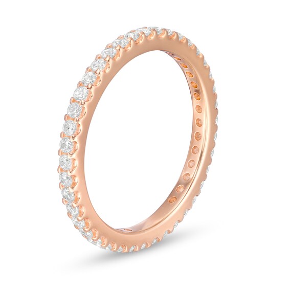 1/2 CT. T.w. Diamond Eternity Wedding Band in 14K Rose Gold