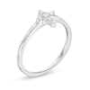 Thumbnail Image 3 of 1/8 CT. T.W. Diamond Cross Ring in 14K White Gold