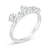Thumbnail Image 2 of Diamond Accent "Believe" Ring in Sterling Silver