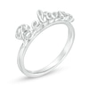 Thumbnail Image 3 of Diamond Accent "Believe" Ring in Sterling Silver