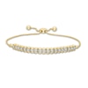 Thumbnail Image 1 of 1/6 CT. T.W. Diamond Line Bolo Bracelet in 10K Gold - 9.5"