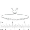 Thumbnail Image 3 of 1/2 CT. T.W. Diamond Line Bolo Bracelet in 10K White Gold - 9.5"