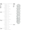 Thumbnail Image 3 of 1 CT. T.W. Composite Diamond Hoop Earrings in 10K White Gold