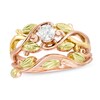 Thumbnail Image 0 of Black Hills Gold 1/4 CT. Diamond Solitaire Twist Shank Bridal Set
