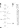 Thumbnail Image 3 of 1/3 CT. T.W. Baguette Diamond Line Drop Earrings in 10K White Gold