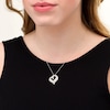 Thumbnail Image 2 of 1 CT. T.W. Diamond Triple Tilted Heart Pendant in 10K White Gold