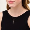 Thumbnail Image 2 of 1/6 CT. T.W. Champagne and White Diamond Twist Flame Pendant in 10K Rose Gold