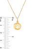 Thumbnail Image 3 of Diamond Accent "Best Friend" Cutout Dog Paw Disc Pendant in 10K Gold