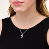 Thumbnail Image 2 of 1/8 CT. T.W. Diamond Prancing Unicorn Pendant in Sterling Silver