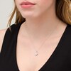 Thumbnail Image 2 of 1/2 CT. T.W. Diamond Heart Frame Pendant in 10K White Gold