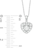 Thumbnail Image 3 of 1/2 CT. T.W. Diamond Heart Frame Pendant in 10K White Gold