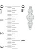 Thumbnail Image 3 of 1/2 CT. T.W. Composite Diamond Three Stone Hoop Earrings in 10K White Gold