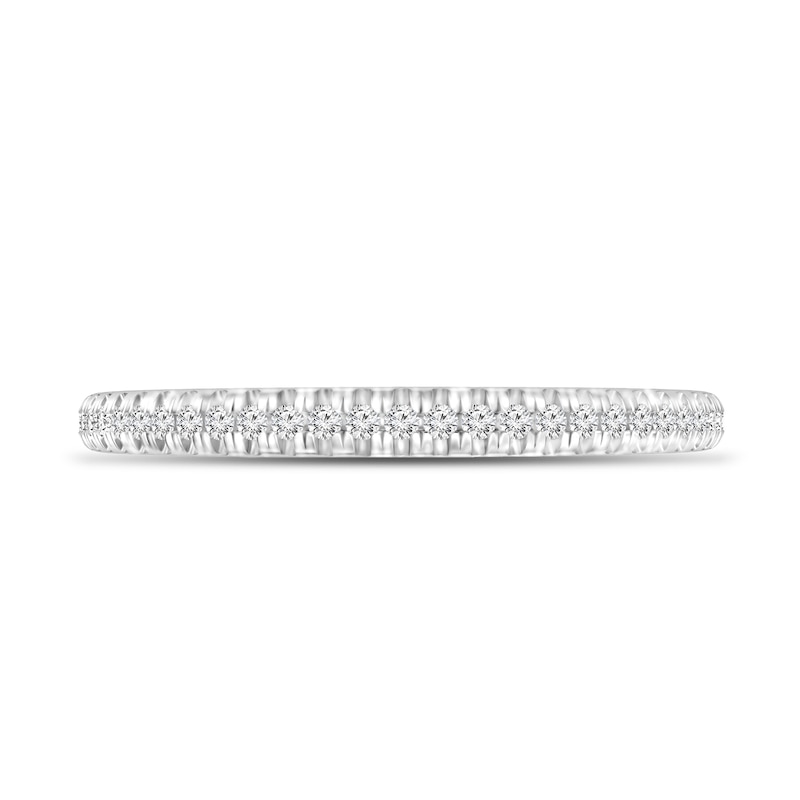 Main Image 4 of 1/6 CT. T.W. Diamond Anniversary Band in 10K White Gold