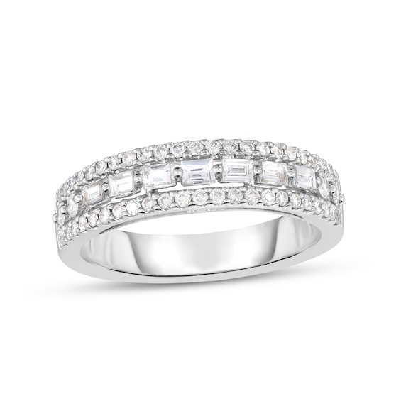 5/8 CT. T.w. Diamond Multi-Row Band in 14K White Gold