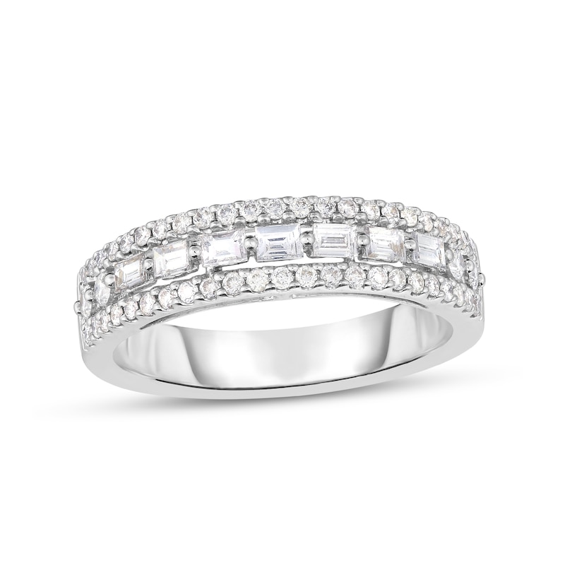 5/8 CT. T.W. Diamond Multi-Row Band in 14K White Gold