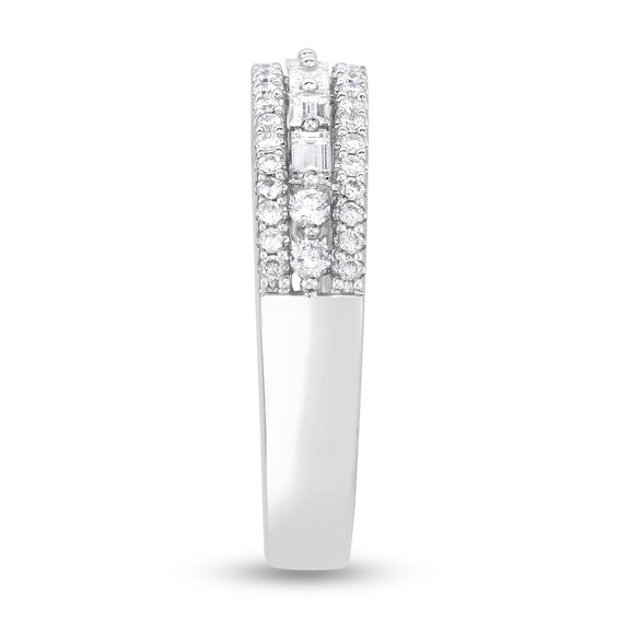 5/8 CT. T.w. Diamond Multi-Row Band in 14K White Gold