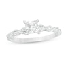5/8 CT. T.W. Certified Princess-Cut Diamond Engagement Ring in 14K White Gold (I/SI2)