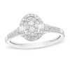 Thumbnail Image 1 of Cherished Promise Collection™ 1/4 CT. T.W. Composite Diamond Oval Frame Promise Ring in 10K White Gold