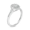 Thumbnail Image 3 of Cherished Promise Collection™ 1/4 CT. T.W. Composite Diamond Oval Frame Promise Ring in 10K White Gold