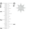 Thumbnail Image 3 of 1/6 CT. T.W. Diamond Eight-Point Star Stud Earrings in Sterling Silver