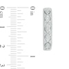 Thumbnail Image 3 of Diamond Accent Vintage-Style Hoop Earrings in Sterling Silver