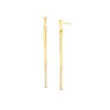 Thumbnail Image 1 of 1/5 CT. T.W. Diamond Elongated Stick Drop Earrings in 10K Gold