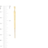 Thumbnail Image 3 of 1/5 CT. T.W. Diamond Elongated Stick Drop Earrings in 10K Gold
