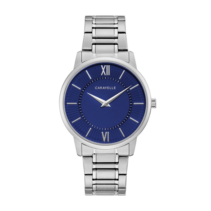 Main Image 1 of Men's Caravelle by Bulova Watch with Blue Dial (Model: 43A151)