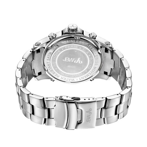 Men's JBW Jet Setter 2-1/3 CT. T.w. Diamond Watch with Silver-Tone Dial (Model: Jb-6213-C)