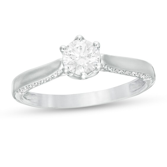 3/4 CT. T.w. Diamond Engagement Ring in 14K White Gold (I/I2)