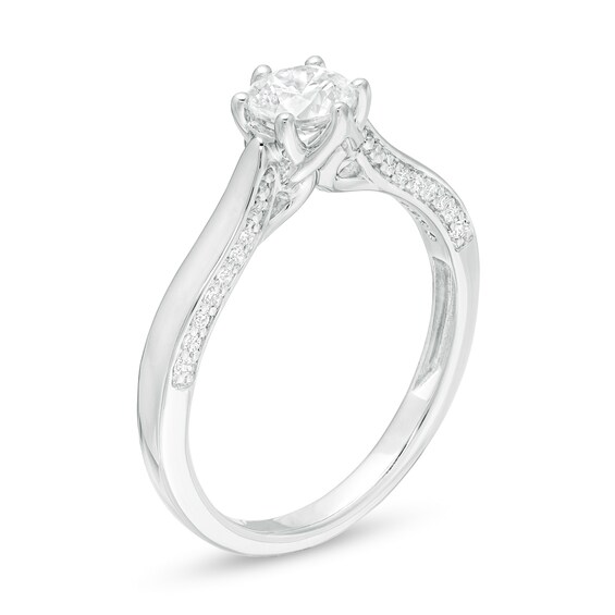 3/4 CT. T.w. Diamond Engagement Ring in 14K White Gold (I/I2)