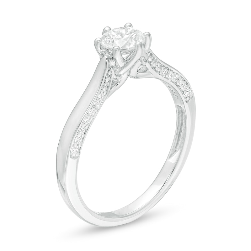 3/4 CT. T.W. Diamond Engagement Ring in 14K White Gold (I/I2)