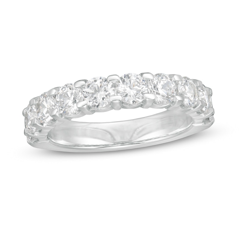 2 CT. T.W. Diamond Ten Stone Band in 14K White Gold