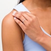 Thumbnail Image 2 of 1/4 CT. T.W. Certified Diamond Ten Stone Band in 18K White Gold (I/VS2)