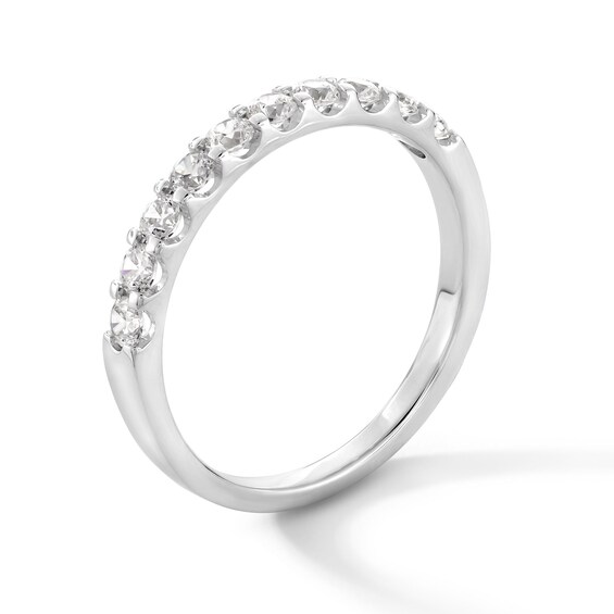 1/2 CT. T.w. Certified Diamond Band in 18K White Gold (I/Vs2)