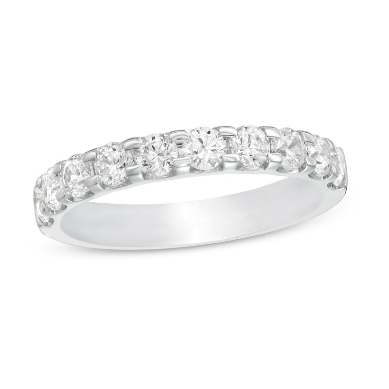 Main Image 1 of 1 CT. T.W. Certified Diamond Band in 18K White Gold (I/VS2)