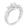 Thumbnail Image 3 of 1/2 CT. T.W. Diamond Past Present Future® Bypass Ring in 10K White Gold