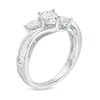 Thumbnail Image 2 of 1/2 CT. T.W. Diamond Past Present Future® Bypass Ring in 10K White Gold