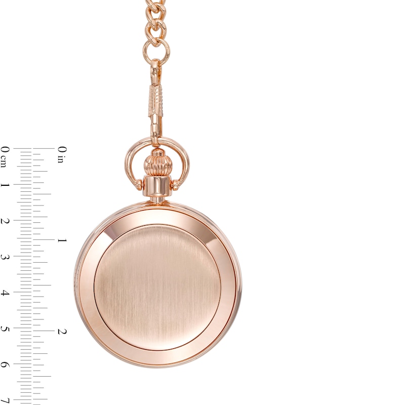 Main Image 3 of Men's James Michael Rose-Tone Pocket Watch with Black Dial (Model: PQA181143C)