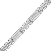 Thumbnail Image 0 of Men's 1/3 CT. T.W. Diamond Double Row Link Bracelet in Stainless Steel - 8.5"
