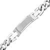 Thumbnail Image 0 of Men's 1/10 CT. T.W. Diamond ID Bracelet in Stainless Steel - 8.75"